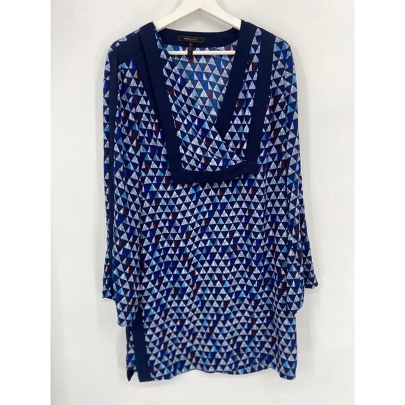 BCBG Max Azria Multi-Colored Patterned Tunic Dress, Size Medium LAGENLOOK LONG S - Picture 1 of 4